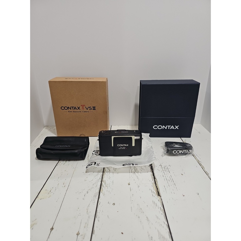 Contax TVS III 35mm Point & Shoot Film Camera With Case And Box